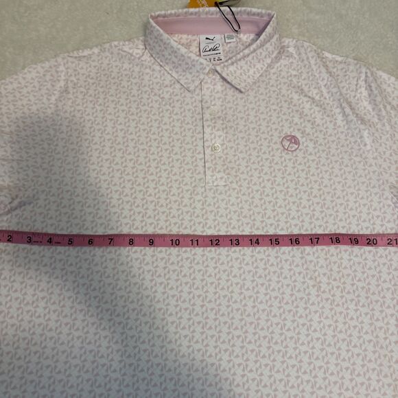 Arnold Palmer Golf Polo Shirt Men’s Size Large Umbrella Logo Short Sleeve 40 UPF - Picture 12 of 16